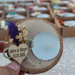 Wedding Party Favors for Guests in bulk | Wedding Bulk Favors | Rustic Wedding Favors | Unique Favors | Tealight Holders | Thank You Favors
