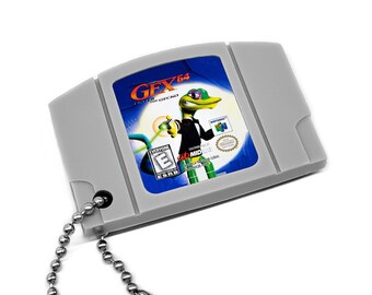 Gex 64 - N64 Cartridge Keychain