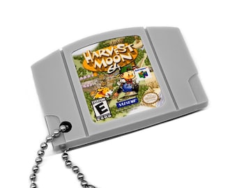 Harvest Moon 64 - N64 Cartridge Keychain