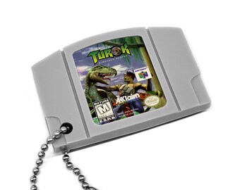 Turok: Dinosaur Hunter - N64 Cartridge Keychain