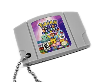 Pokemon Puzzle League - N64 Cartridge Keychain