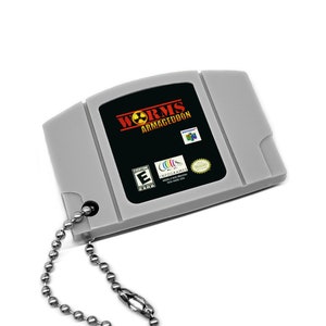 Worms Armageddon - N64 Cartridge Keychain