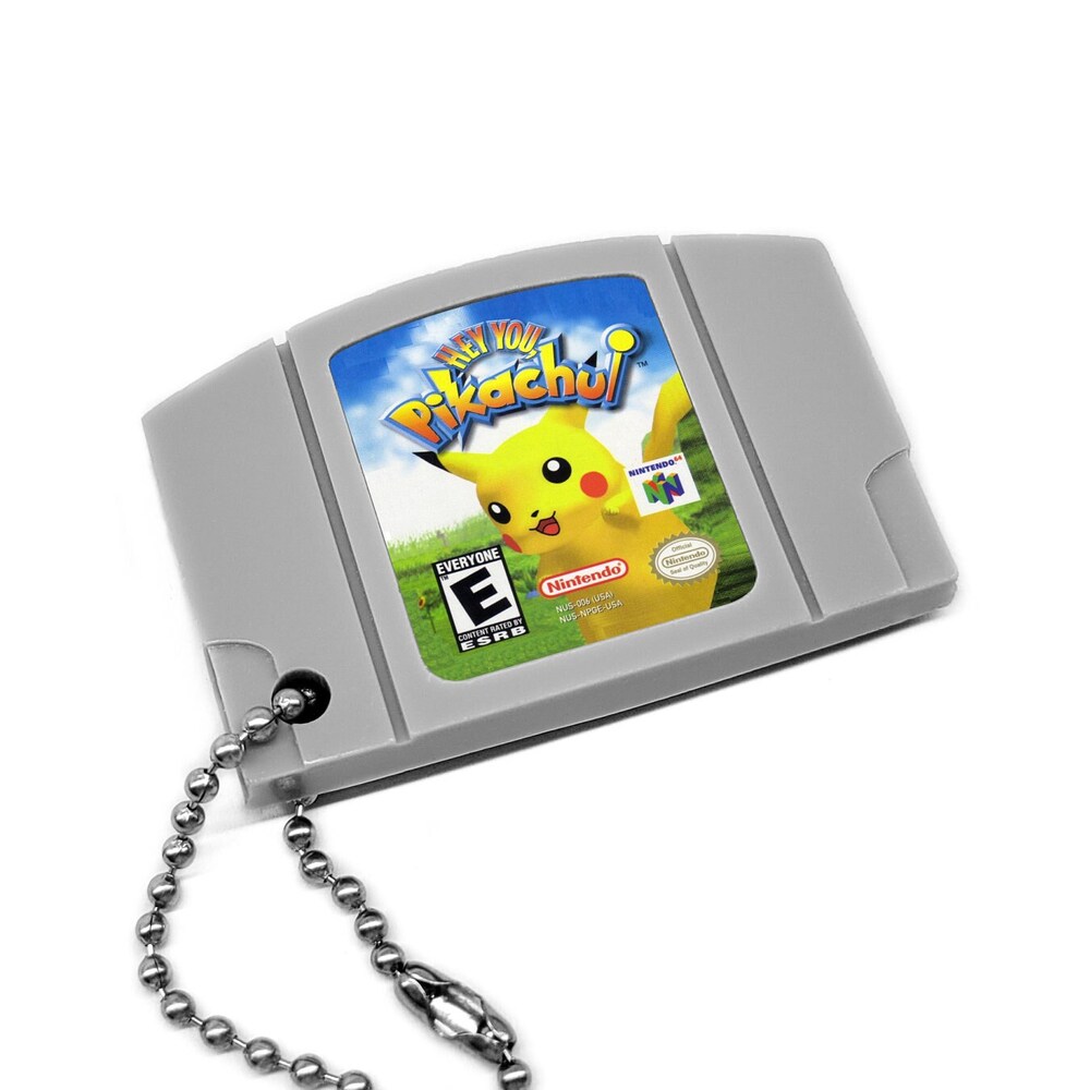 Hey You, Pikachu! - N64 Cartridge Keychain Bespoketshirt Collections