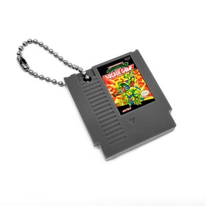 Teenage Mutant Ninja Turtles II Arcade Game - NES Cartridge Keychain