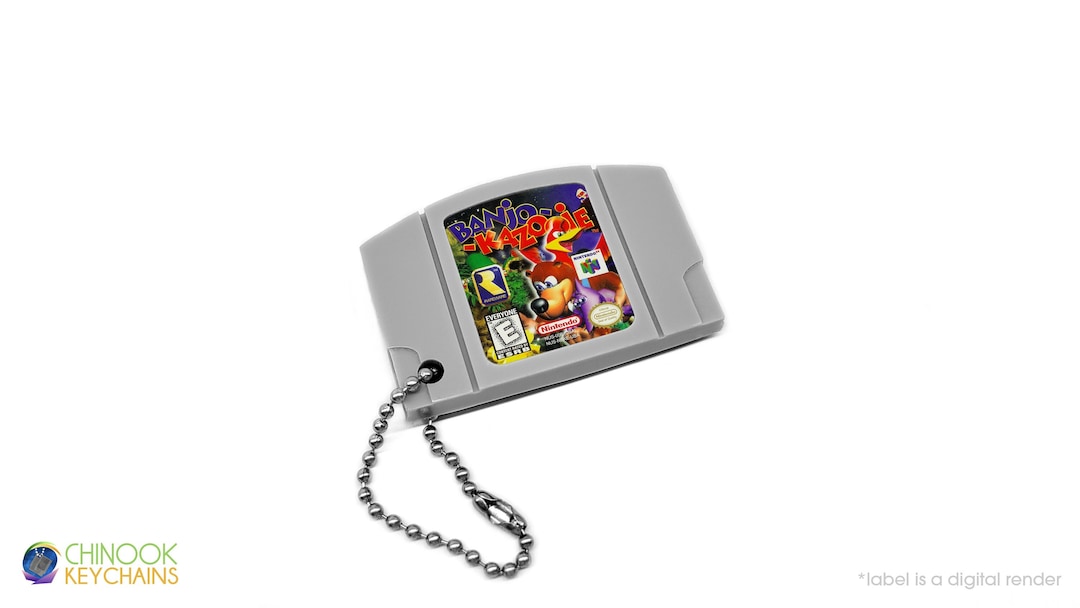 Banjo Kazooie - N64 Cartridge Keychain - Etsy
