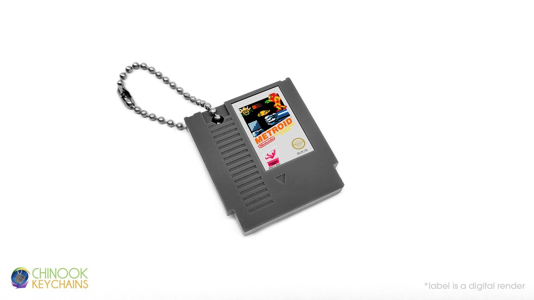 Metroid NES Cartridge Keychain Etsy
