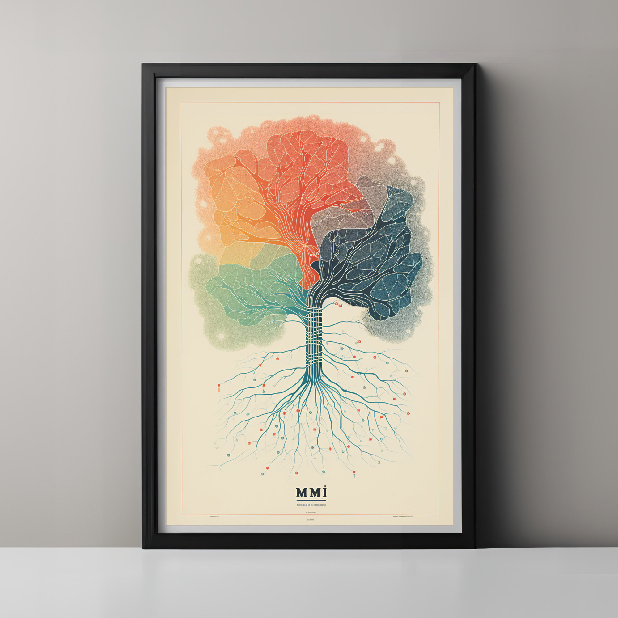 Limited Edition Data Visualization Art Print, for Gallery, Home, or Office Wall Decor