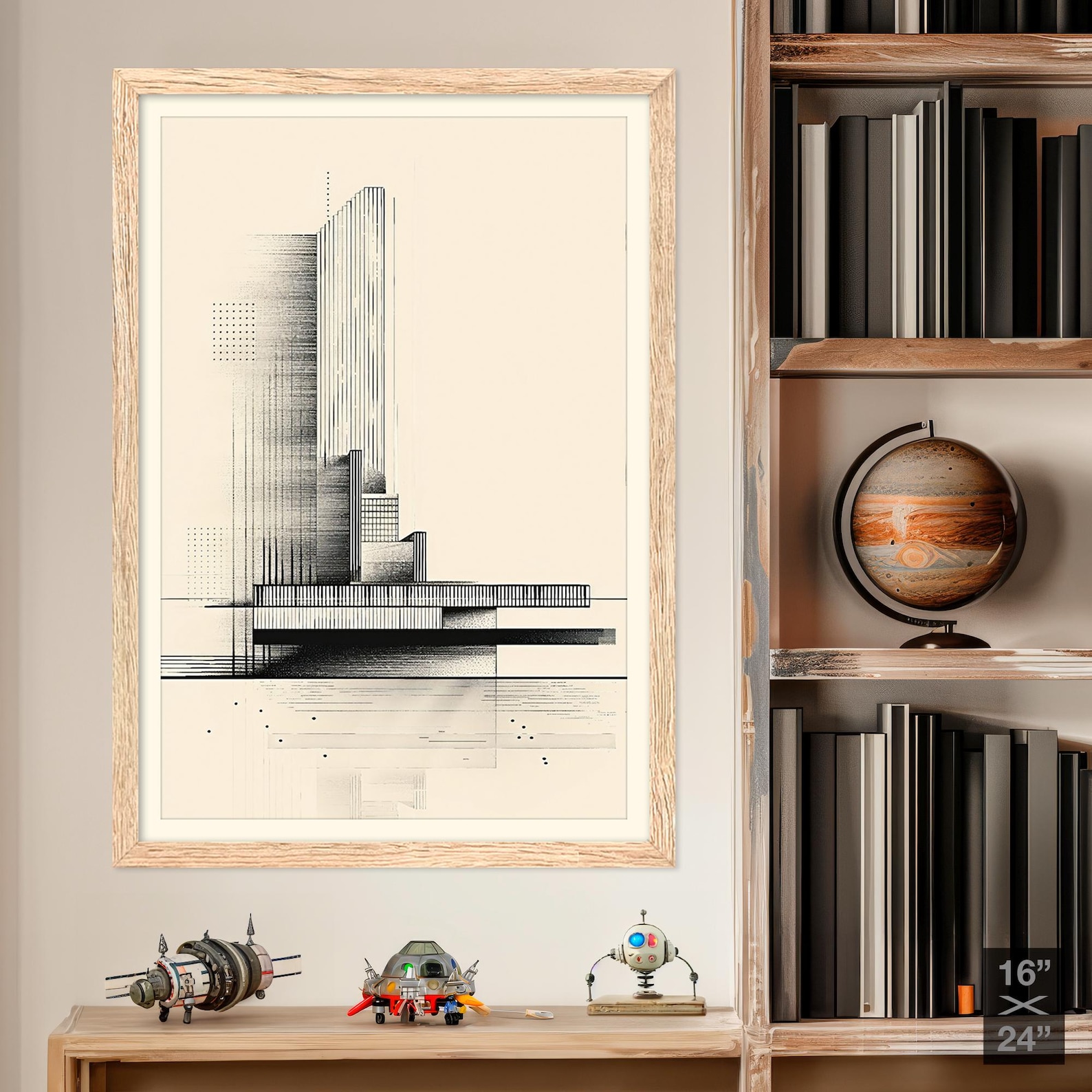 An Introduction to Modern Architecture - Penguin Books - Framed art Print main image 1