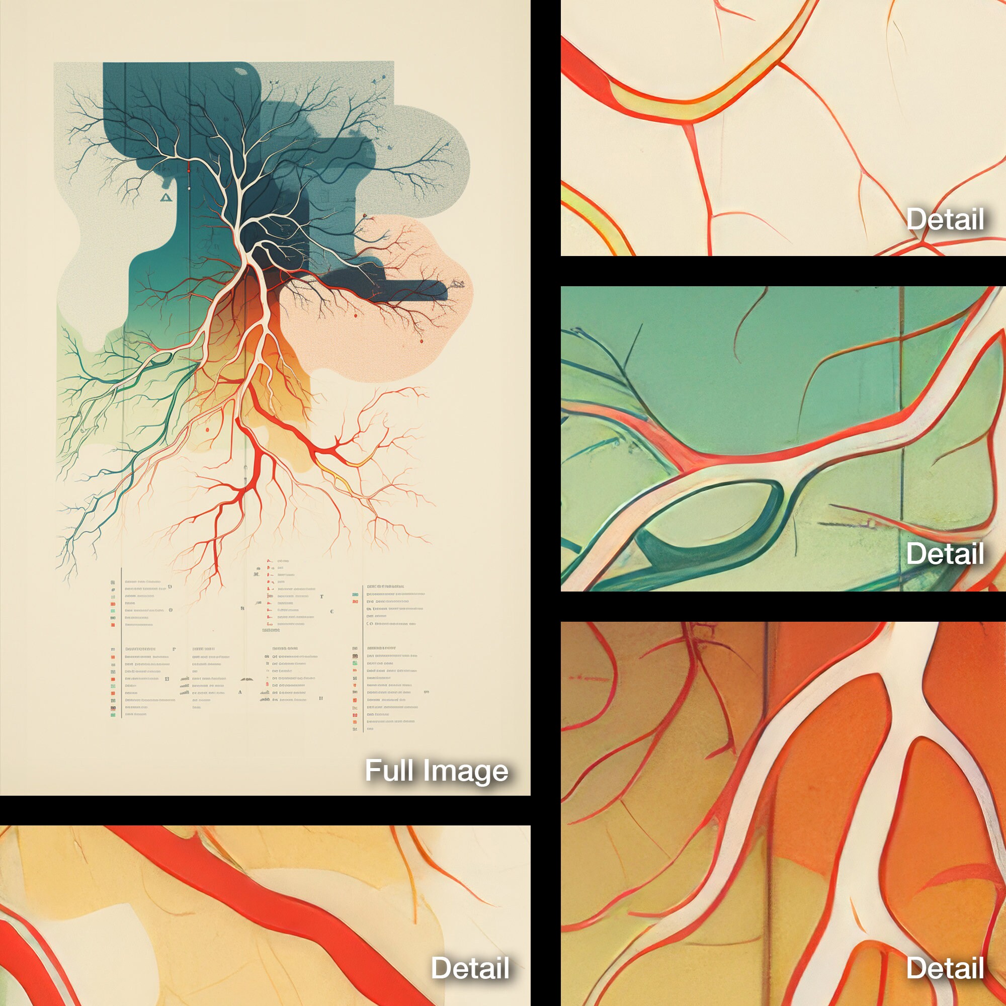 Eye-catching Limited Edition Data Visualization Art Print, for Gallery ...