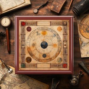 Science Fiction Adventure Box mit Exploration Map Immersives Storytelling Geschenk für Multiverse Time Traveller