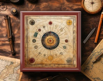 Science Fiction Adventure Box with Exploration Map Immersive Storytelling Gift for Multiverse Time Traveler