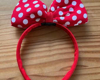 Minnie Mouse, Minnie Mouse headband, Disney, Minnie Mouse child outfit, Fancy dress party, Halloween child outfit, Polka dot headband, Spots