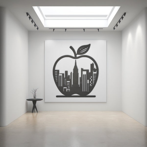 New York City SVG. The Big Apple. NYC Vector Cut File. New York Silhouette.