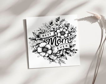 Beste moeder ooit PNG, Moederdag sublimatie ontwerp downloaden, bloemen moeder clipart, Moederdag png, moeder afdrukken sublimeren ontwerpen