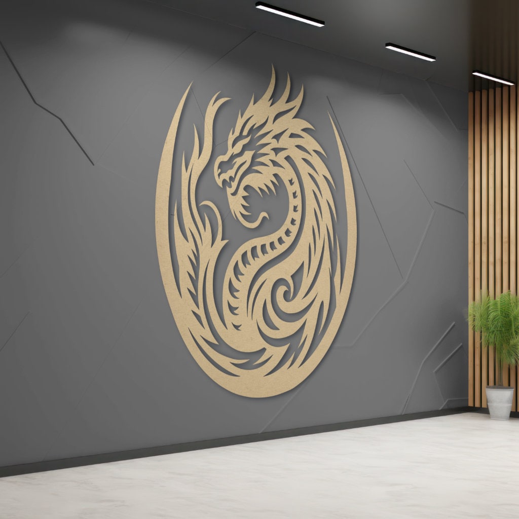 Dragon Laser Cut File: SVG DXF Vector, Chinese Zodiac (digital Download ...