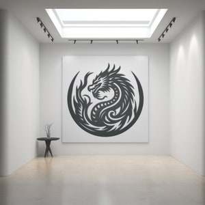 Drachen Laser Cut Datei. SVG, DXF Datei. Drachen Laser Cut Vektor. Jahr des Drachen, Drachen Cricut, Drachen Silhouette, chinesisches Sternzeichen SVG