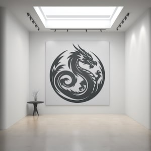 Drachen Laser Cut Datei. SVG Cricut. Drachen Laser Cut Vektor. Jahr des Drachen SVG, Drache Cricut, Drache Silhouette, chinesisches Sternzeichen SVG