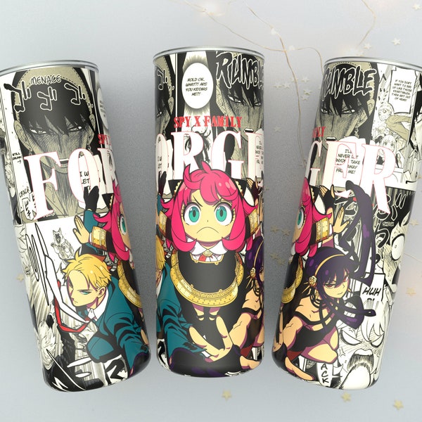 Skinny Tumbler 20 Oz Straight Sublimation Design, Anime Sublimation Wrap, Manga Tumbler Wrap, Cartoon Tumbler Wrap, Digital Download