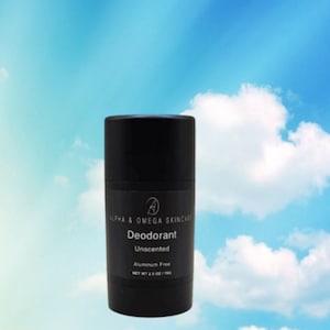 Unscented All-Natural Vegan Deodorant Maximum Strength Long Lasting Non-Toxic Deodorant Baking Soda Free