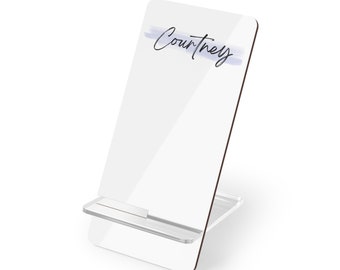 Custom Name Phone Stand, Functional Desk Decor, Phone Holder, Content Creation, Custom Desk Essentials, Personalized Desk Supplies