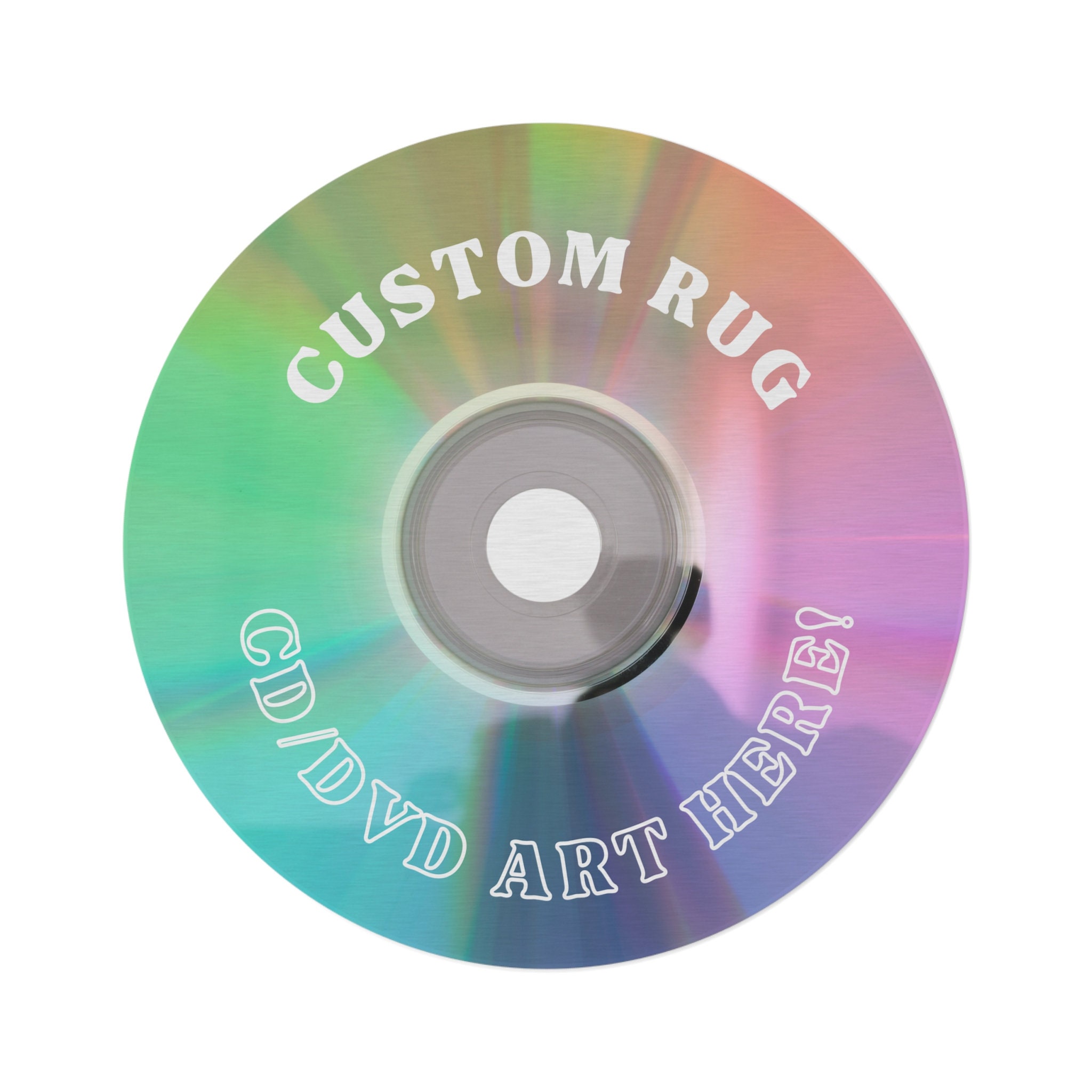 Custom CD Rug, Music Lover Gift, Personalized Round Rug - Etsy