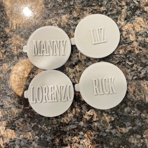 Soda/beer can cap personalized