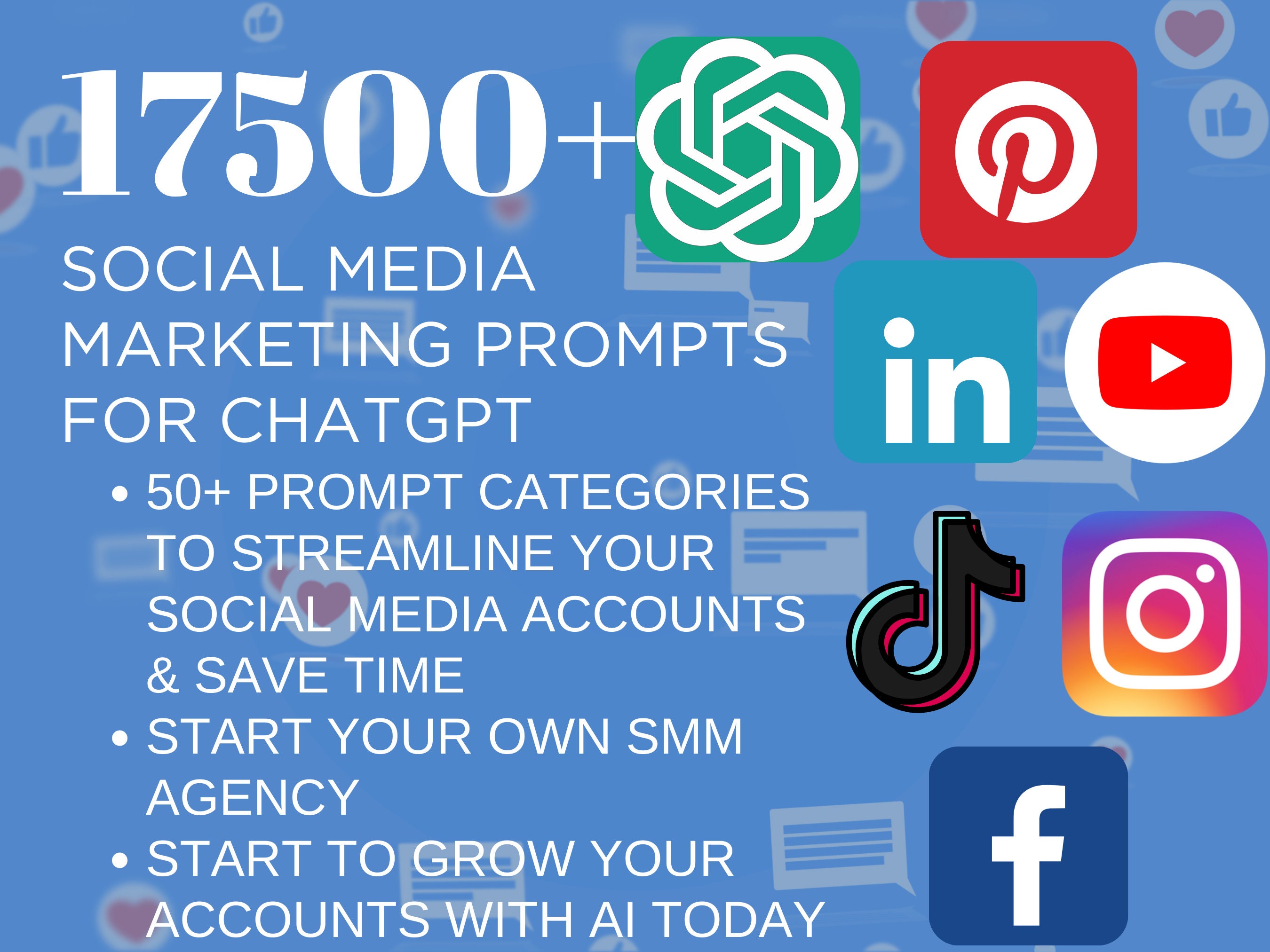 17500 Chatgpt Prompts for Social Media Marketing - Etsy