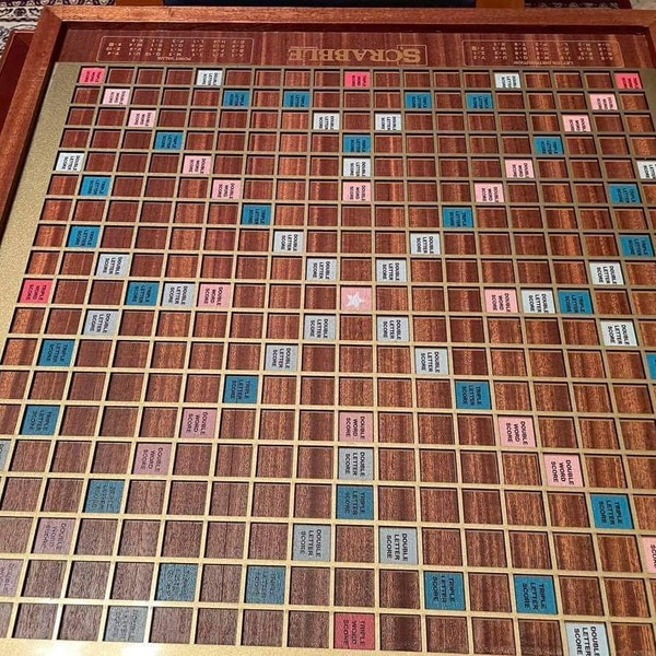 Scrabble Table Etsy