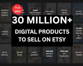 30M+ Digital Products Bundle: PLR & MRR, Passive Income