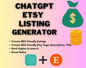 ChatGPT Etsy Listing Generator: AI SEO Tool