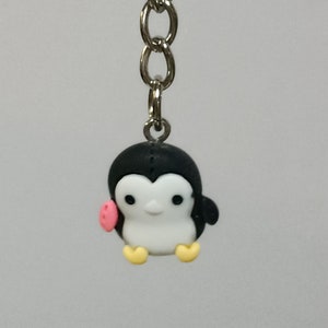 Penguin Keyring |  Penguin Keychain | Key Charm | Gift | Cute Gift