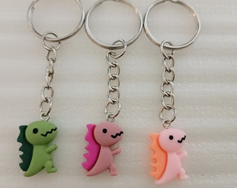 Dinosaur Keychain  | Dinosaur Keyring  | Keyrings | Dinosaur Charm | Keychain | Dinosaur