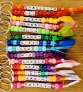 Custom Name Beaded Keyring – Unique Gift, Party Favors, School, Lunch/PE Bags, Teachers, Graduations, Birthdays & Keepsakes.