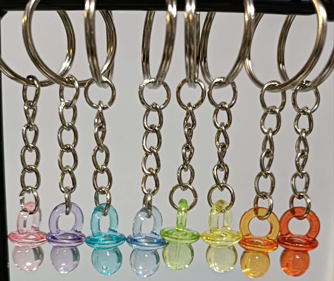 Baby Pacifier Keyring | Baby Pacifier Keychain | Key Dangles | Baby ...