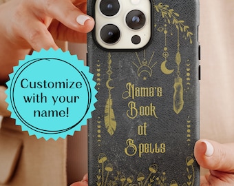 Telefonhülle Zauberbuch, Vintage iPhone-Hülle, Zauberbuch, Vintage-Hülle, Buch der Zauber, witchy Handyhülle, Hexerei-Zauberbuch 15