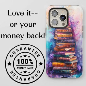 Book phone case, bookish vintage theme phone case, custom book lover gift, classic literary phone case, iPhone 15 phone case, custom image 6