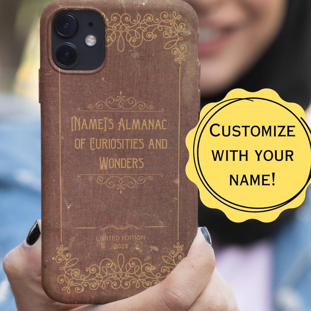 Book Phone Case, Personalized Vintage Book Phone Case, Book Lover Gift