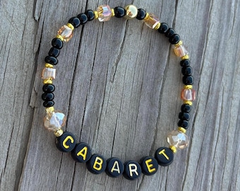 Cabaret Bracelet, Broadway Musical Inspired Jewelry, Hand Beaded Theater Gift