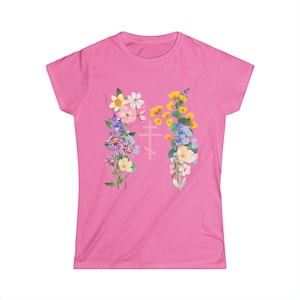 Wildflower Orthodox Cross T-Shirt: Floral Christian Tee