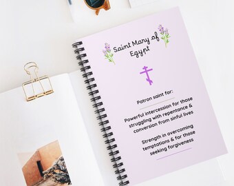 St. Mary of Egypt Orthodox Church Saint Journal - Orthodox Christian Gift Journaling