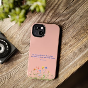 Floral Isaiah 40:8 Bible Verse iPhone Case - Christian Gift
