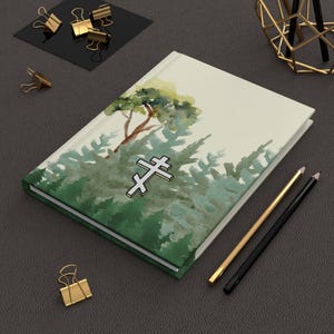 Orthodox Cross Forest Journal: Christian Prayer Hardcover