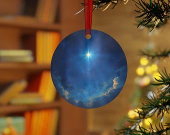 Star of Bethlehem Christmas Ornament | Starry Night Nativity Decor