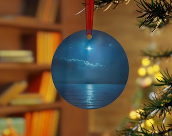 Star of Bethlehem Ornament | Coastal Nativity Christmas Decor