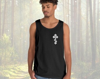Orthodox Cross ICXC NIKA Tank Top - Christian Faith Gift
