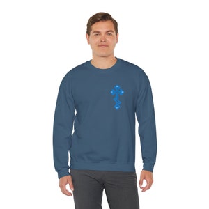 Orthodox Cross ICXC NIKA Sweatshirt - Christian Unisex Crewneck