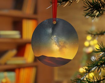Star of Bethlehem Ornament | Desert Night Christmas Ornament | Christian Holiday Decor | Faithful Nativity Gift