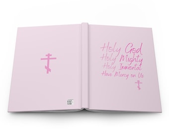Orthodox Prayer Journal: Holy God Pink Matte Hardcover