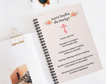 St. Sophia the Martyr Orthodox Church Saint Journal - Orthodox Christian Gift Journaling