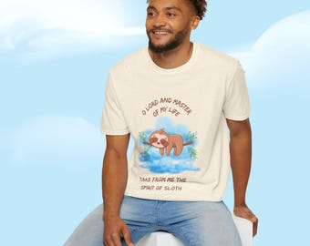 Take From Me the Spirit of Sloth TShirt Orthodox Christian Shirt Christian Prayer Tee
